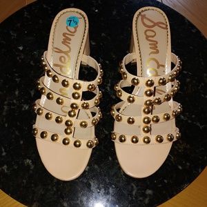 Sam Edelman heels with gold studs size 7.5